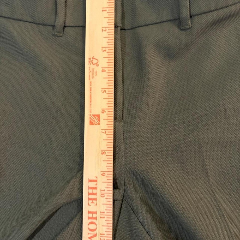 WHBM Olive Green Slim Ankle Pants Womens 2 Textured Business Casual Trousers - Picture 6 of 7